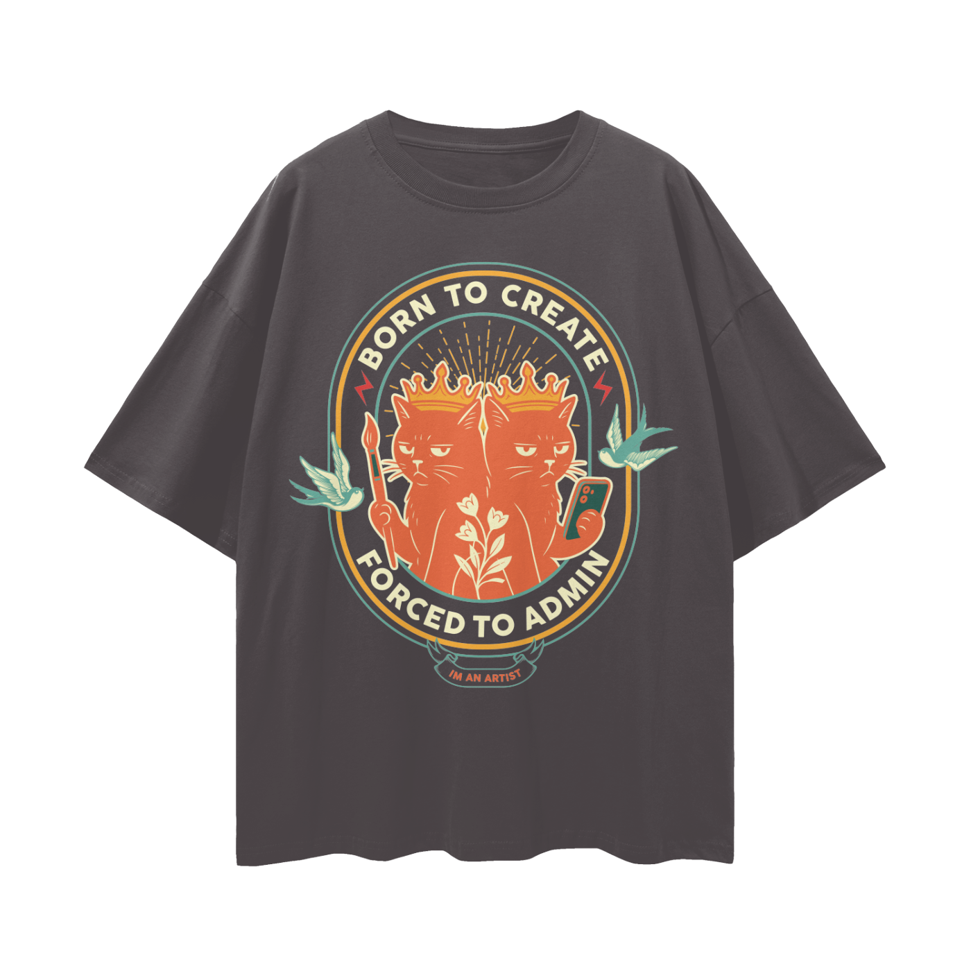 Oversize Deep Drop Shoulder Tee - 190 GSM