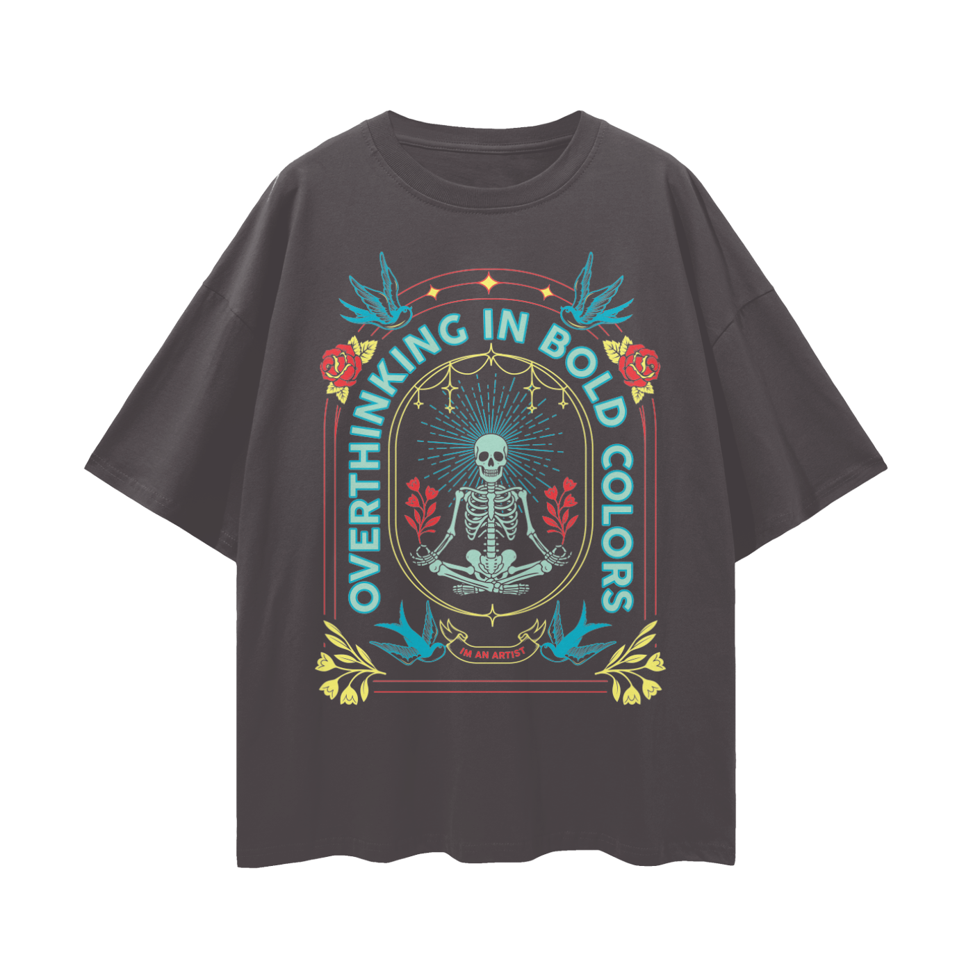 Oversize Deep Drop Shoulder Tee - 190 GSM