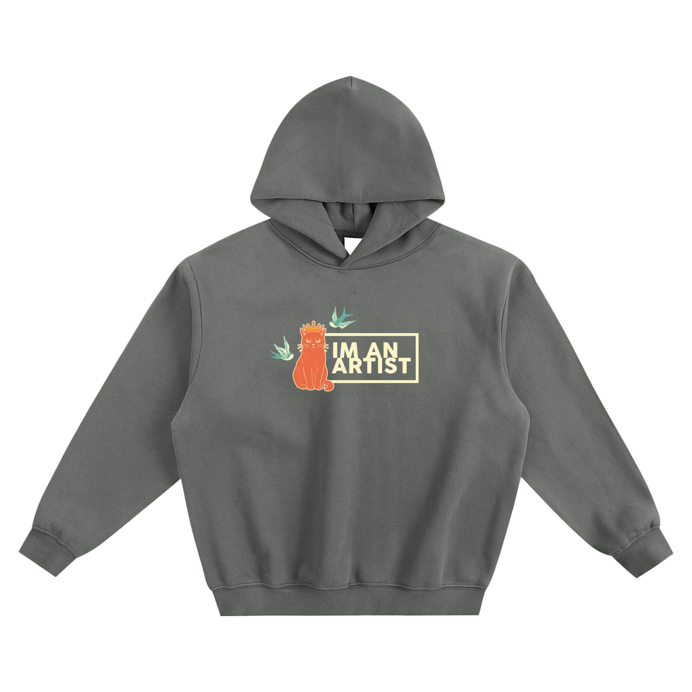 Fleeced Boxy Hoodie