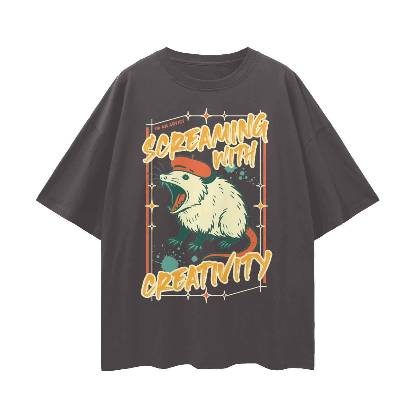 Oversize Deep Drop Shoulder Tee - 190 GSM