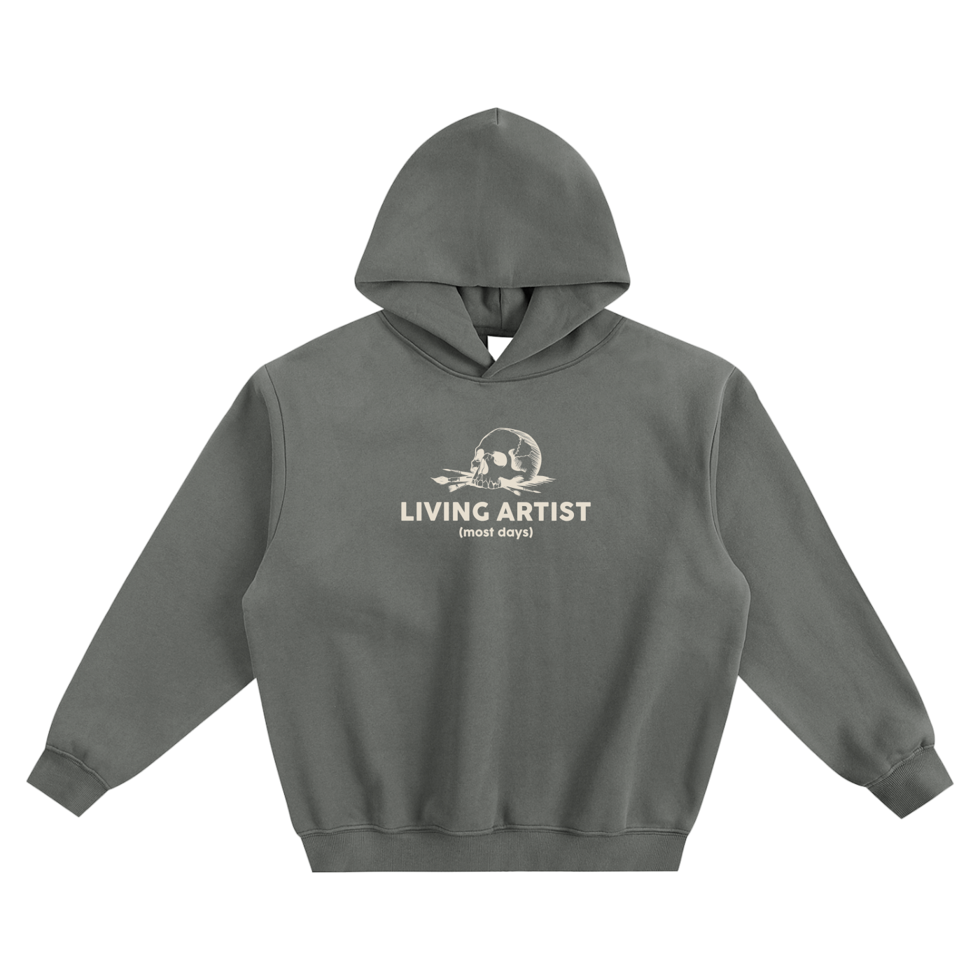 Fleeced Boxy Hoodie