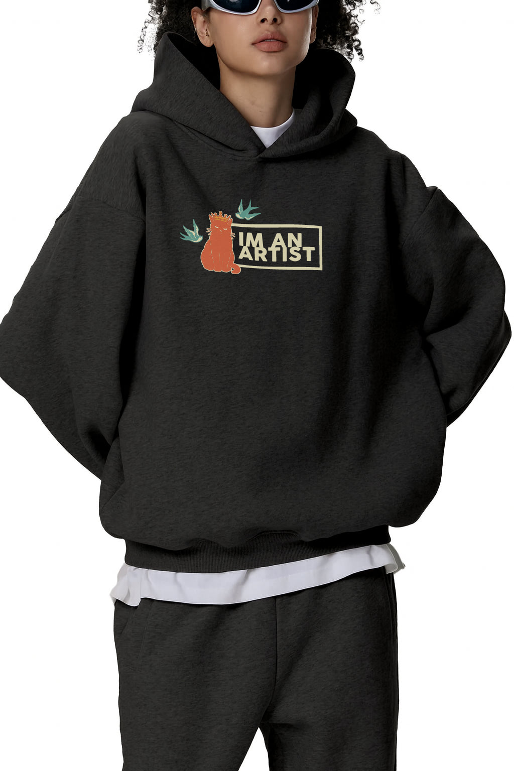 Fleeced Boxy Hoodie