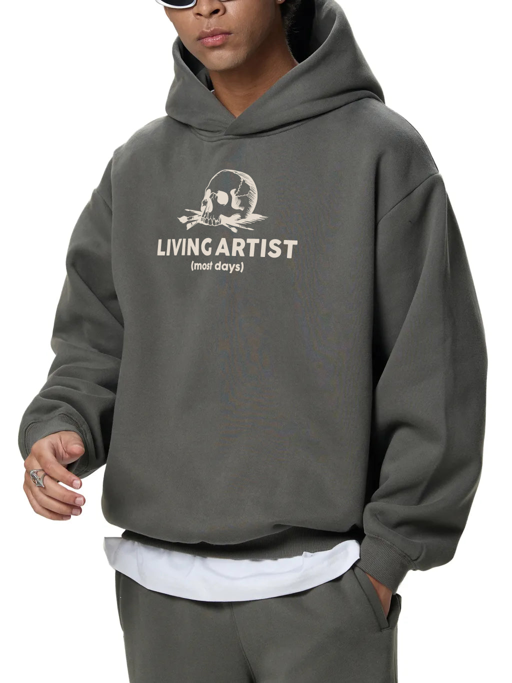 Fleeced Boxy Hoodie