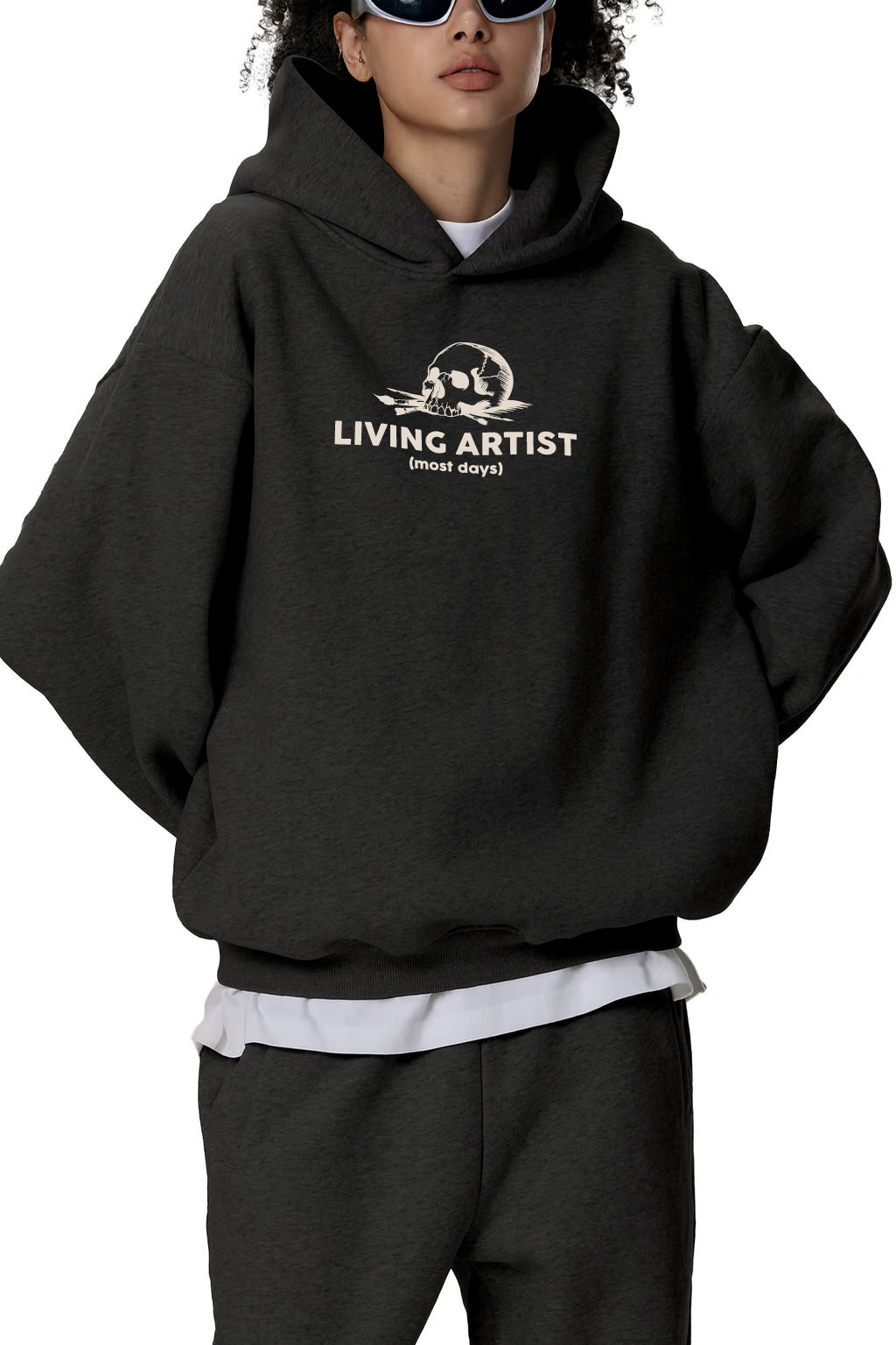 Fleeced Boxy Hoodie