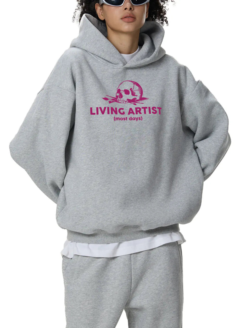 Fleeced Boxy Hoodie
