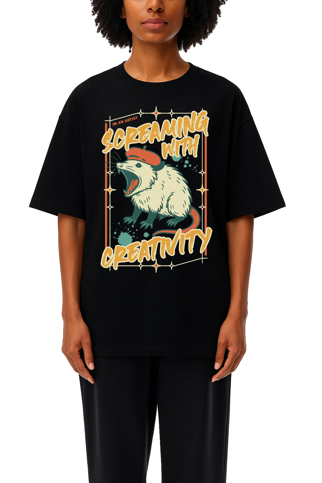Oversize Deep Drop Shoulder Tee - 190 GSM