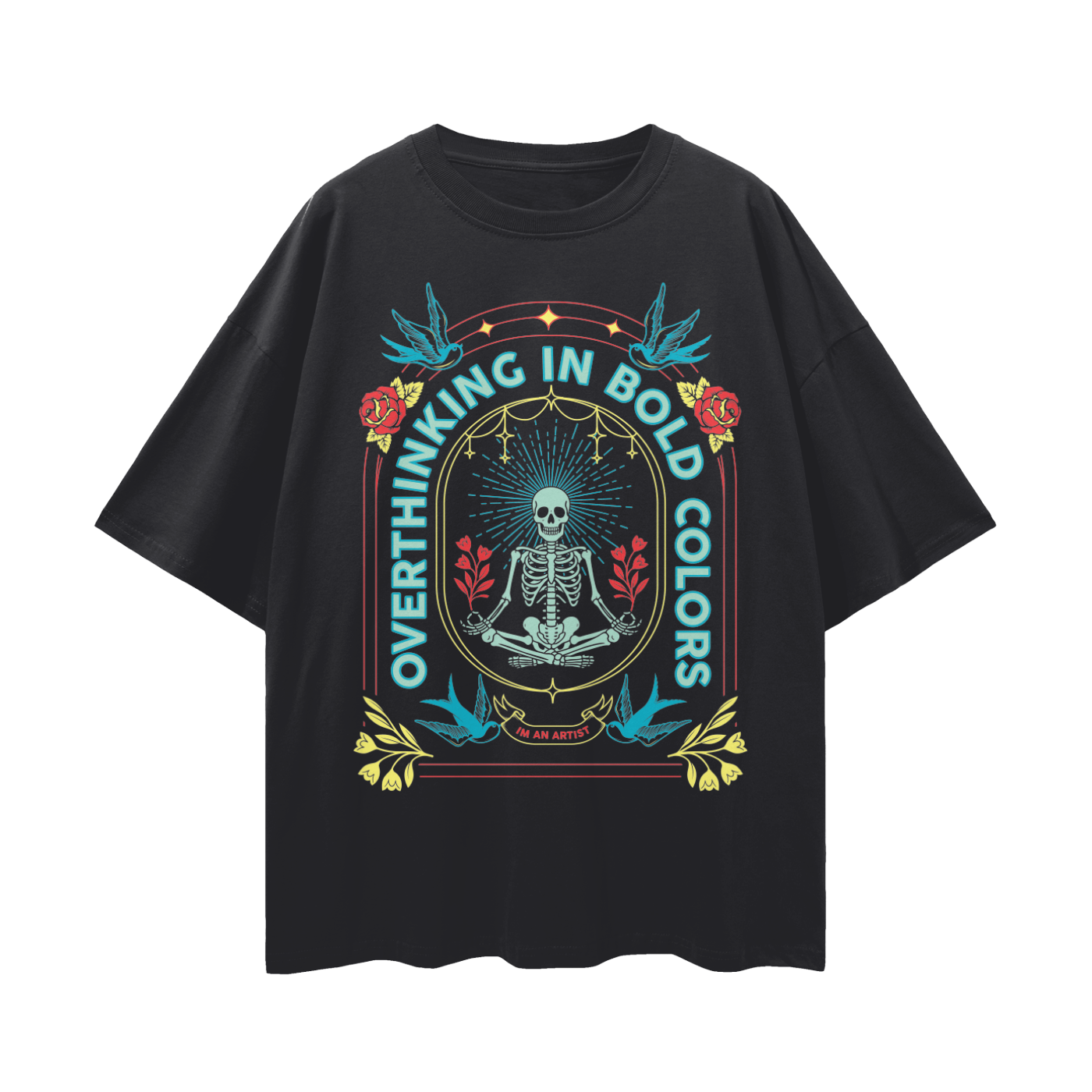Oversize Deep Drop Shoulder Tee - 190 GSM
