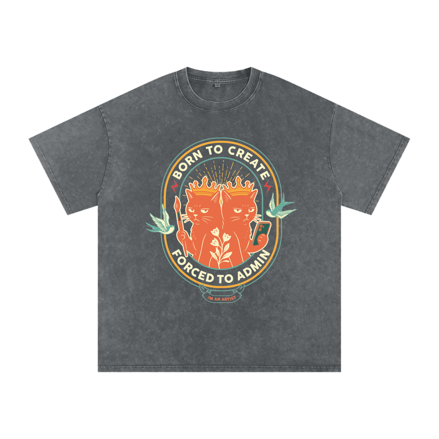 Acid Wash Oversize T-Shirt - 250 GSM
