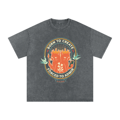Acid Wash Oversize T-Shirt - 250 GSM
