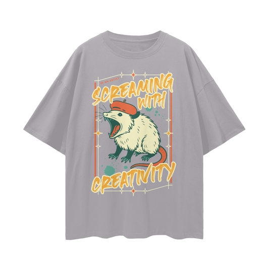Oversize Deep Drop Shoulder Tee - 190 GSM