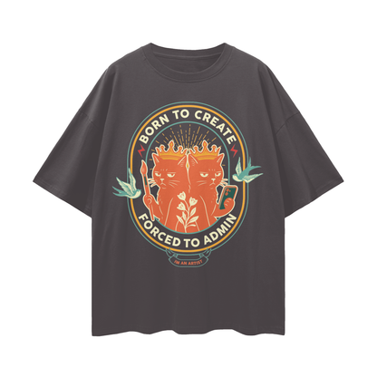 Oversize Deep Drop Shoulder Tee - 190 GSM