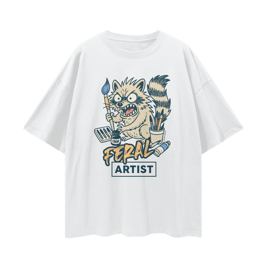 Oversize Deep Drop Shoulder Tee - 190 GSM