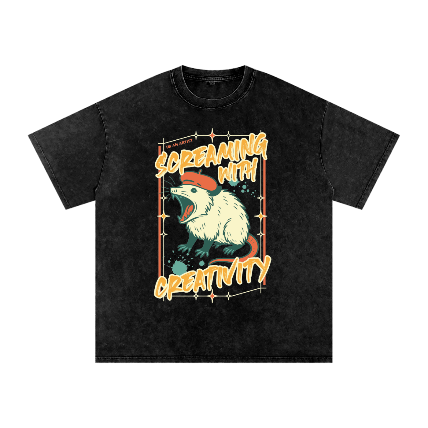 Acid Wash Oversize T-Shirt - 250 GSM