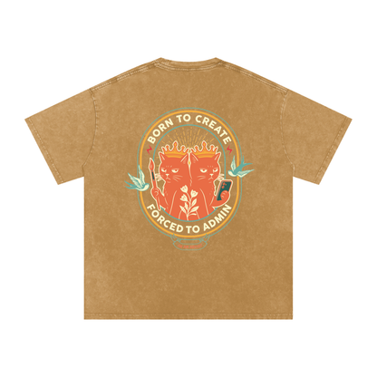 Acid Wash Oversize T-Shirt - 250 GSM