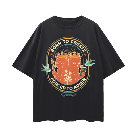 Oversize Deep Drop Shoulder Tee - 190 GSM
