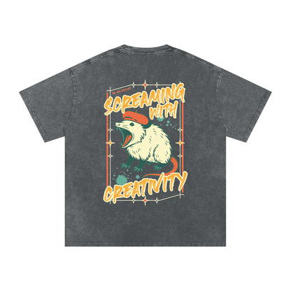 Acid Wash Oversize T-Shirt - 250 GSM