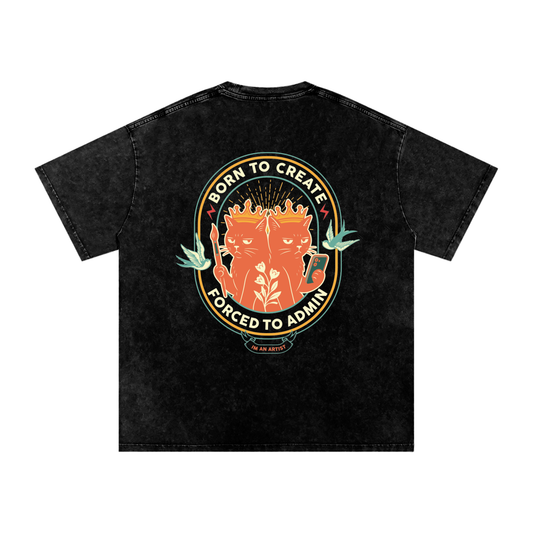 Acid Wash Oversize T-Shirt - 250 GSM