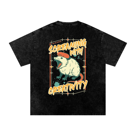 Acid Wash Oversize T-Shirt - 250 GSM