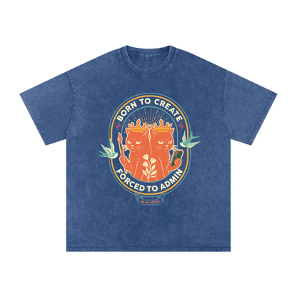 Acid Wash Oversize T-Shirt - 250 GSM