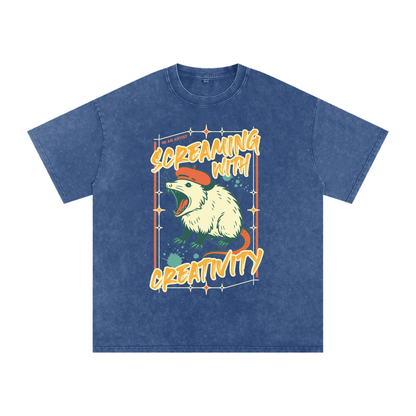 Acid Wash Oversize T-Shirt - 250 GSM