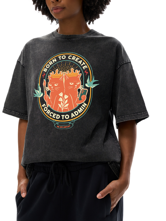 Acid Wash Oversize T-Shirt - 250 GSM