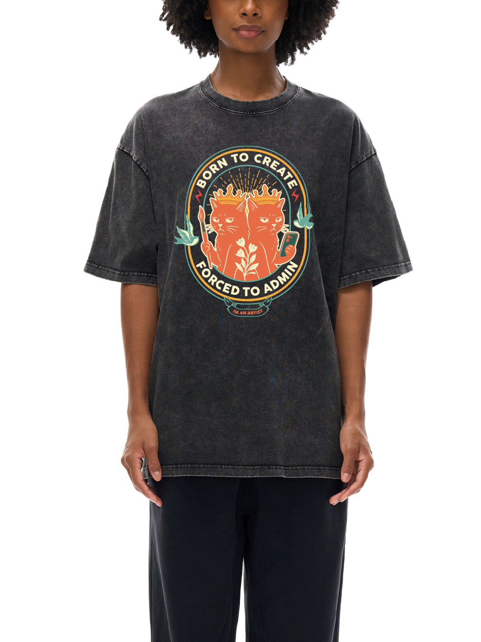 Acid Wash Oversize T-Shirt - 250 GSM
