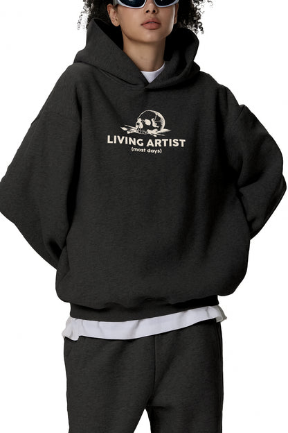 Fleeced Boxy Hoodie