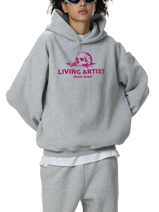 Fleeced Boxy Hoodie