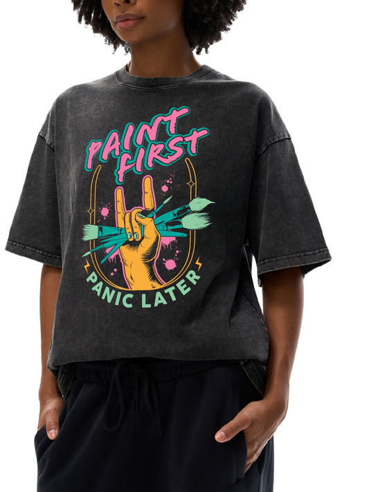 Acid Wash Oversize T-Shirt - 250 GSM