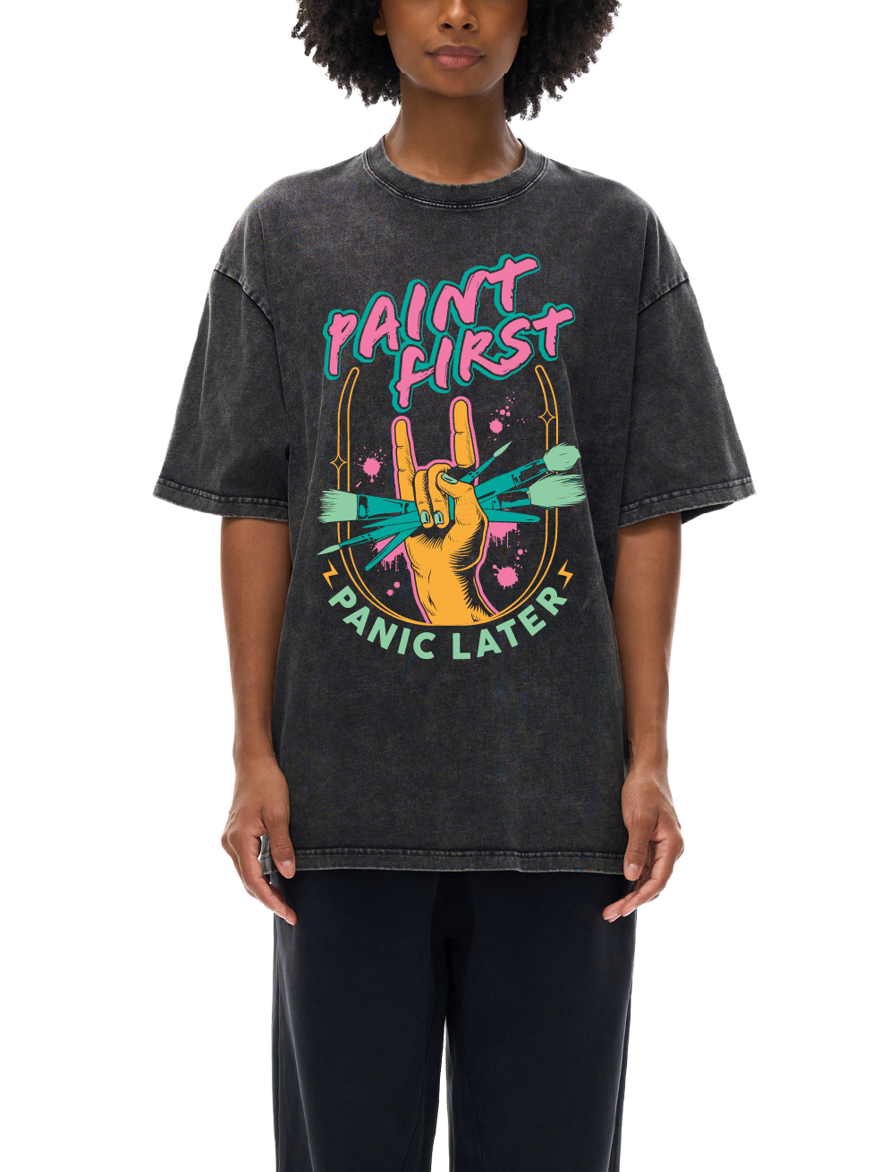 Acid Wash Oversize T-Shirt - 250 GSM