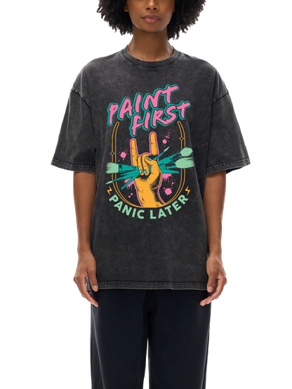 Acid Wash Oversize T-Shirt - 250 GSM