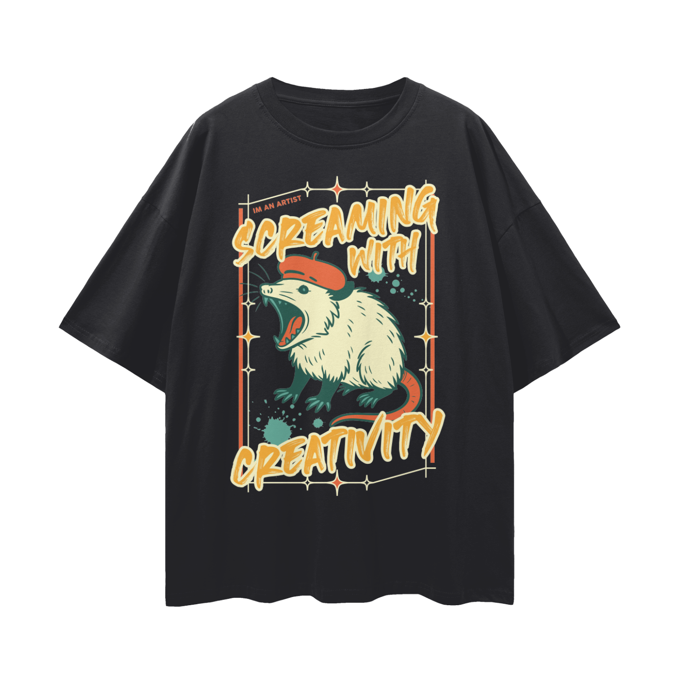 Oversize Deep Drop Shoulder Tee - 190 GSM
