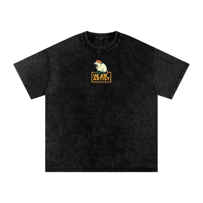Acid Wash Oversize T-Shirt - 250 GSM