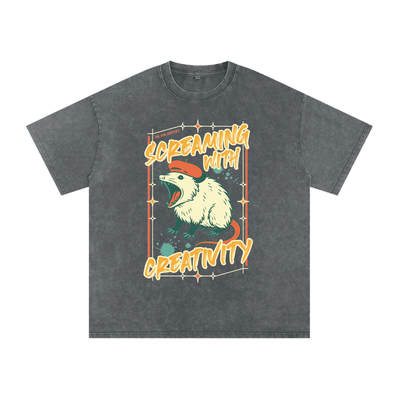 Acid Wash Oversize T-Shirt - 250 GSM
