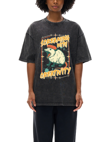 Acid Wash Oversize T-Shirt - 250 GSM
