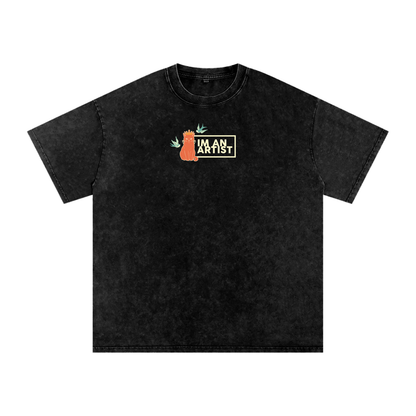 Acid Wash Oversize T-Shirt - 250 GSM